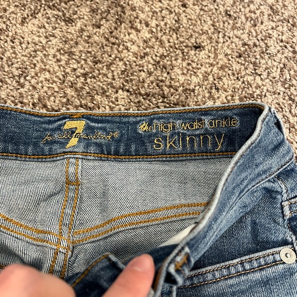 High Waist Ankle Skinny Jeans - Picture 5 of 6